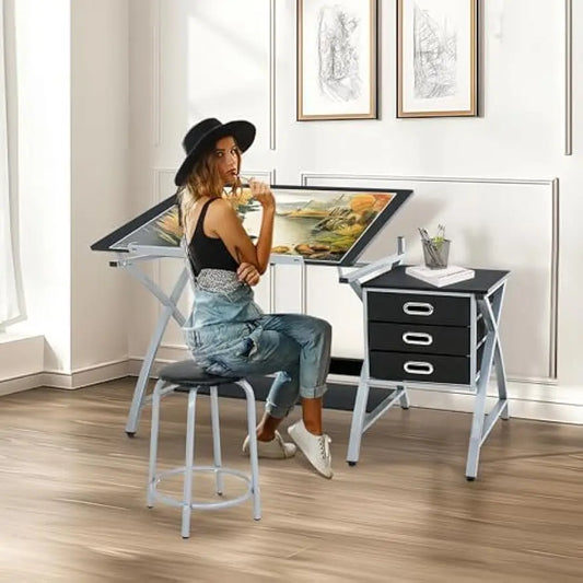 ZENY Art Table and Stool